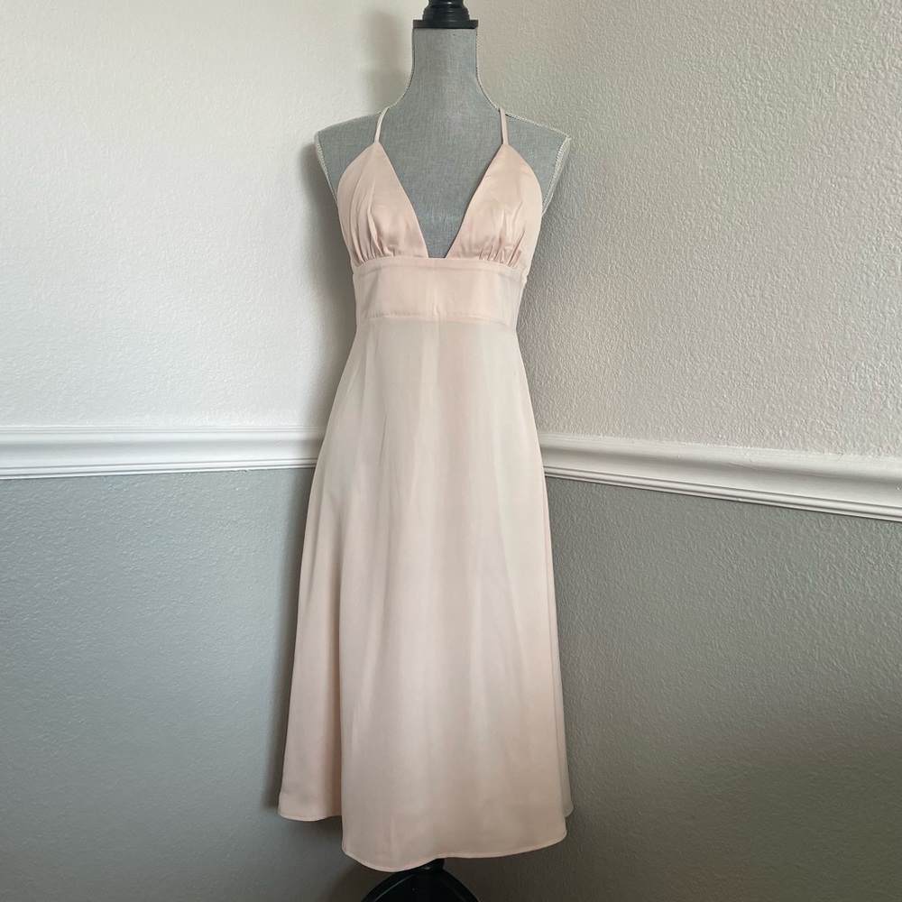 Nasty Gal cross over midi dress